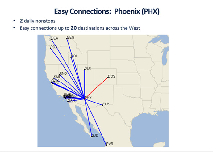 southwest airlines colorado map