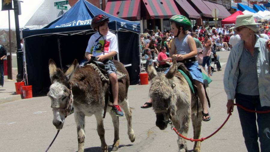 Donkey Derby Days in Cripple Creek Colorado